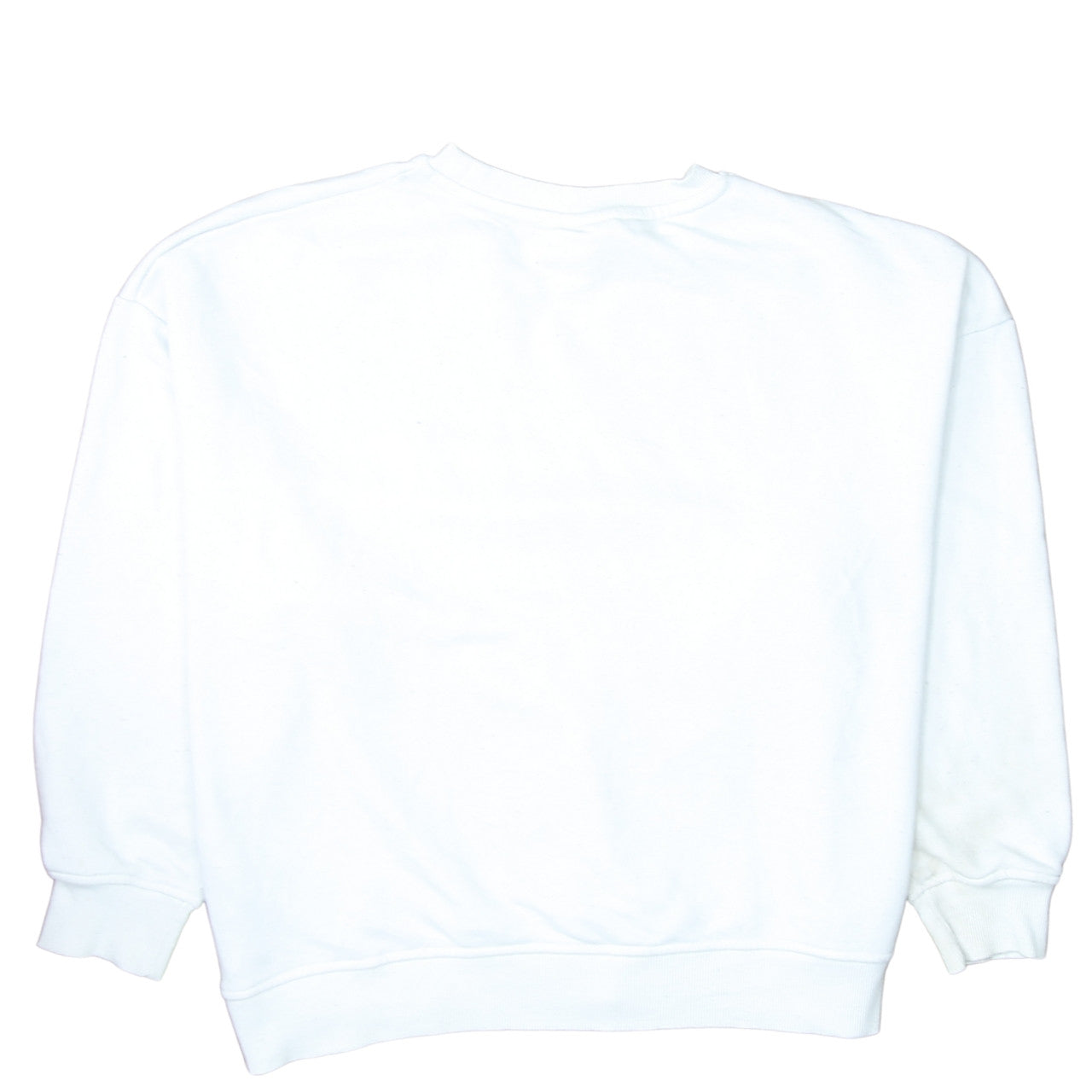 Disney Mickey Mouse White Graphic Print Sweatshirt L Unisex Adults