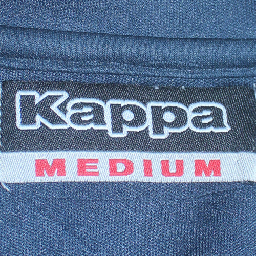 Kappa Men's Blue Football 1/4 Zip Sweatshirt Medium