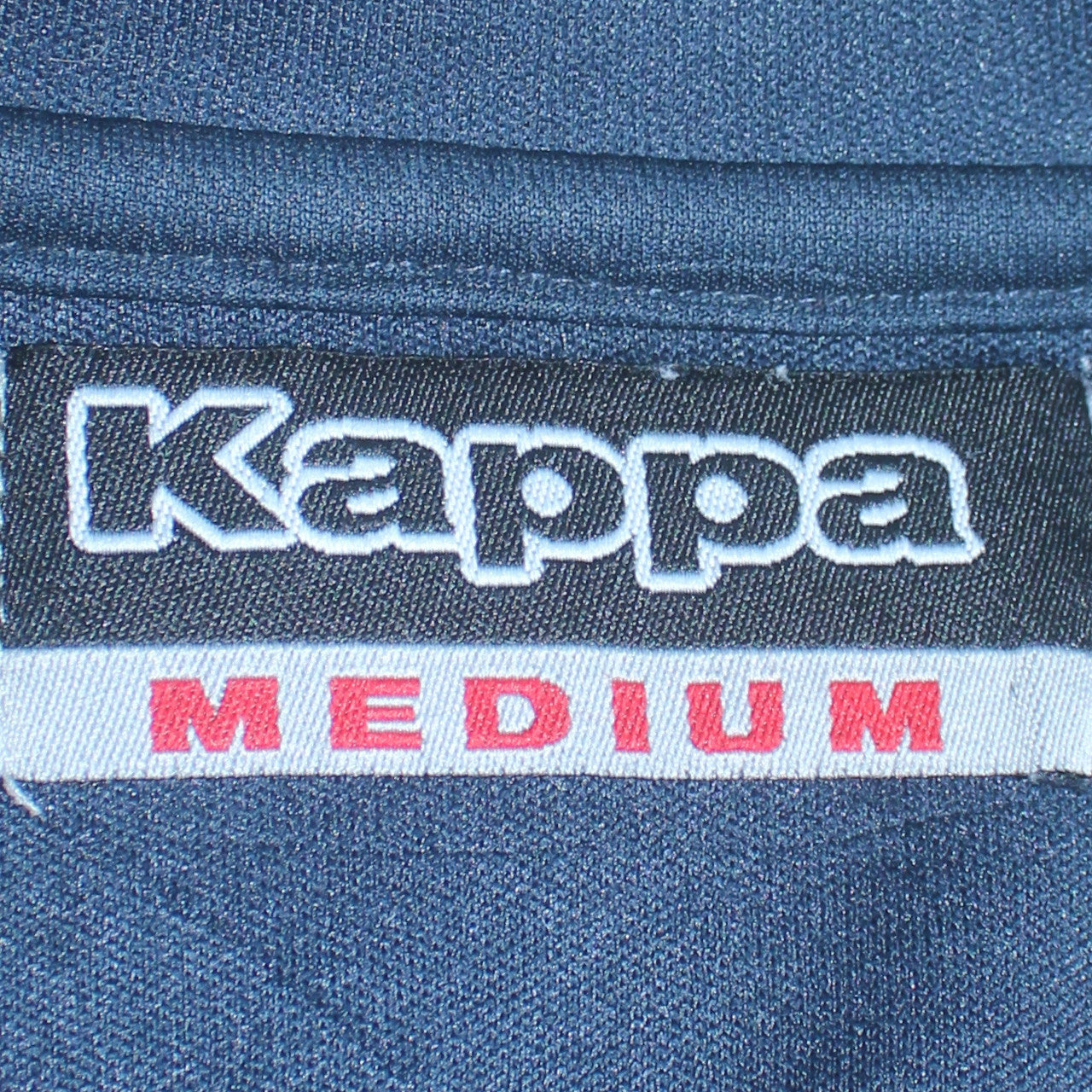 Kappa Men's Blue Football 1/4 Zip Sweatshirt Medium