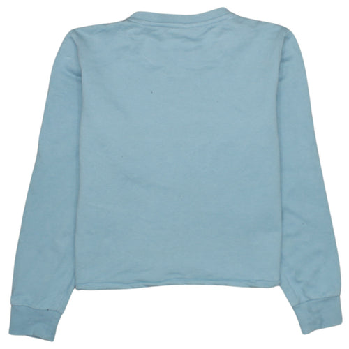 Lacoste Men's Blue Embroidered Crocodile Crew Neck Sweatshirt Size S