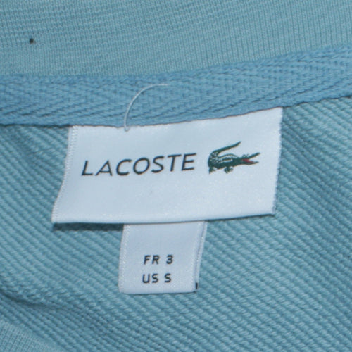 Lacoste Men's Blue Embroidered Crocodile Crew Neck Sweatshirt Size S