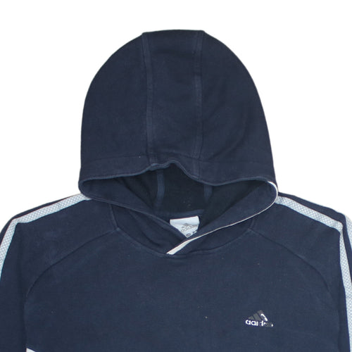 Adidas Men's Blue Pullover Hoodie S Regular Fit Sports Fleece