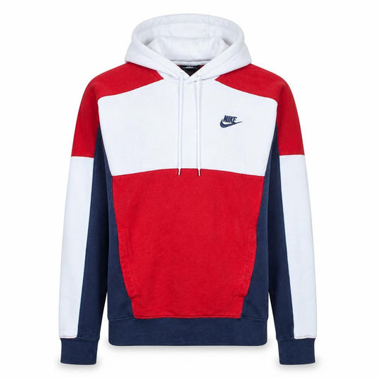 Front view of Nike Men's Multicolour XS Pullover Hoodie Fleece Sportswear