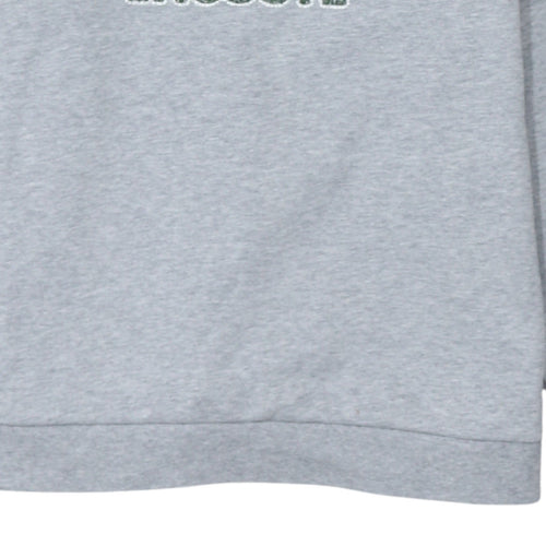 Lacoste Boys Grey Crew Neck Sweatshirt Size 16 Regular Fit Cotton Blend