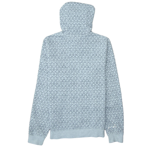 Nike Men's Grey Pullover Hoodie Small Geometric Logo Fleece