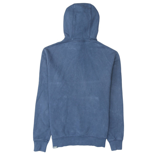 The North Face Men's Blue Pullover Hoodie Size M Embroidered Logo Cotton