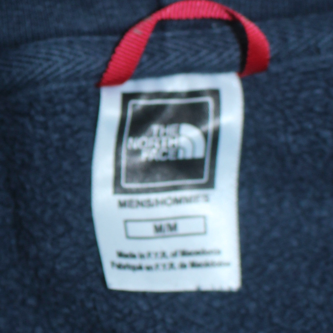 The North Face Men's Blue Pullover Hoodie Size M Embroidered Logo Cotton