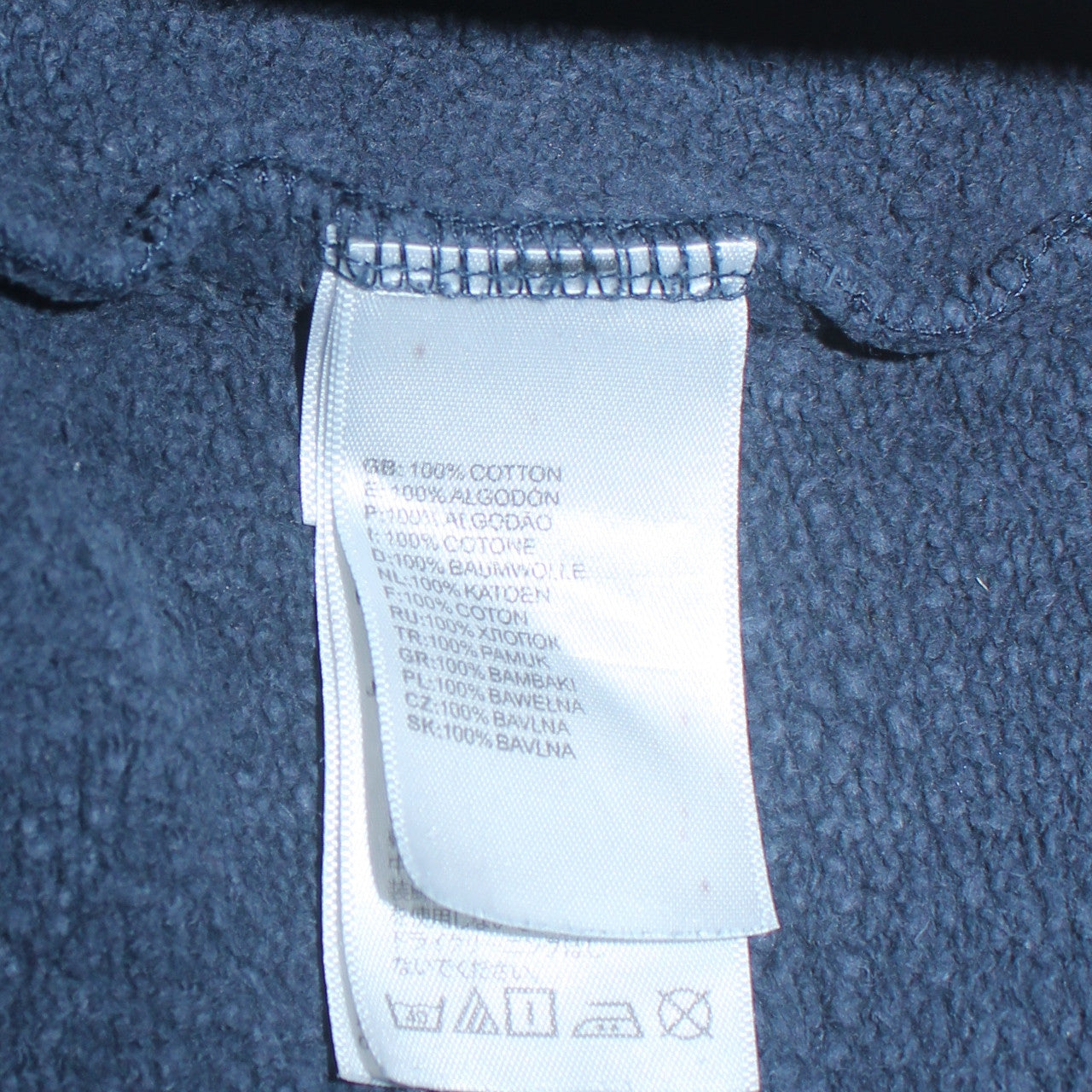The North Face Men's Blue Pullover Hoodie Size M Embroidered Logo Cotton