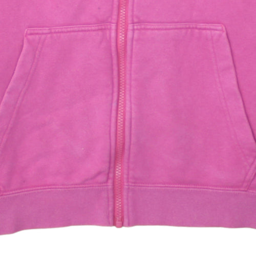 Nike Womens Pink Full Zip Fleece Hoodie Small Classic Fit