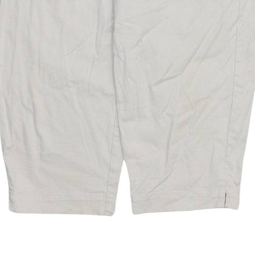 Lee Khakis Womens Beige 14M Cotton Blend Capri Jeans