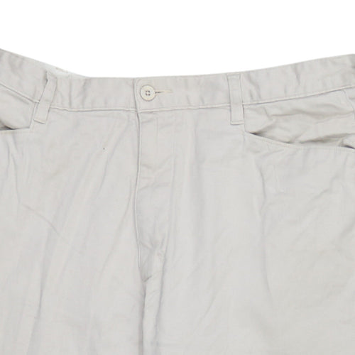 Lee Khakis Womens Beige 14M Cotton Blend Capri Jeans