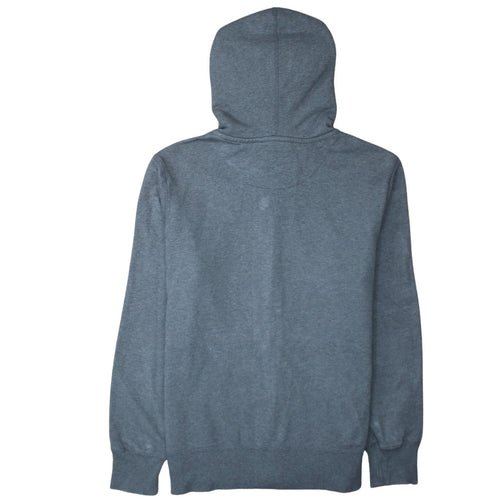 Nike Men's Grey Full Zip Hoodie M Logo Sportswear Cotton