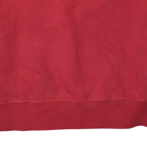 Fila Men's Red Crew Neck Logo Sweatshirt M Regular Fit