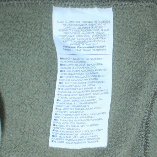 Nike Men's Green Pullover Hoodie Small Fleece Logo Sweatshirt