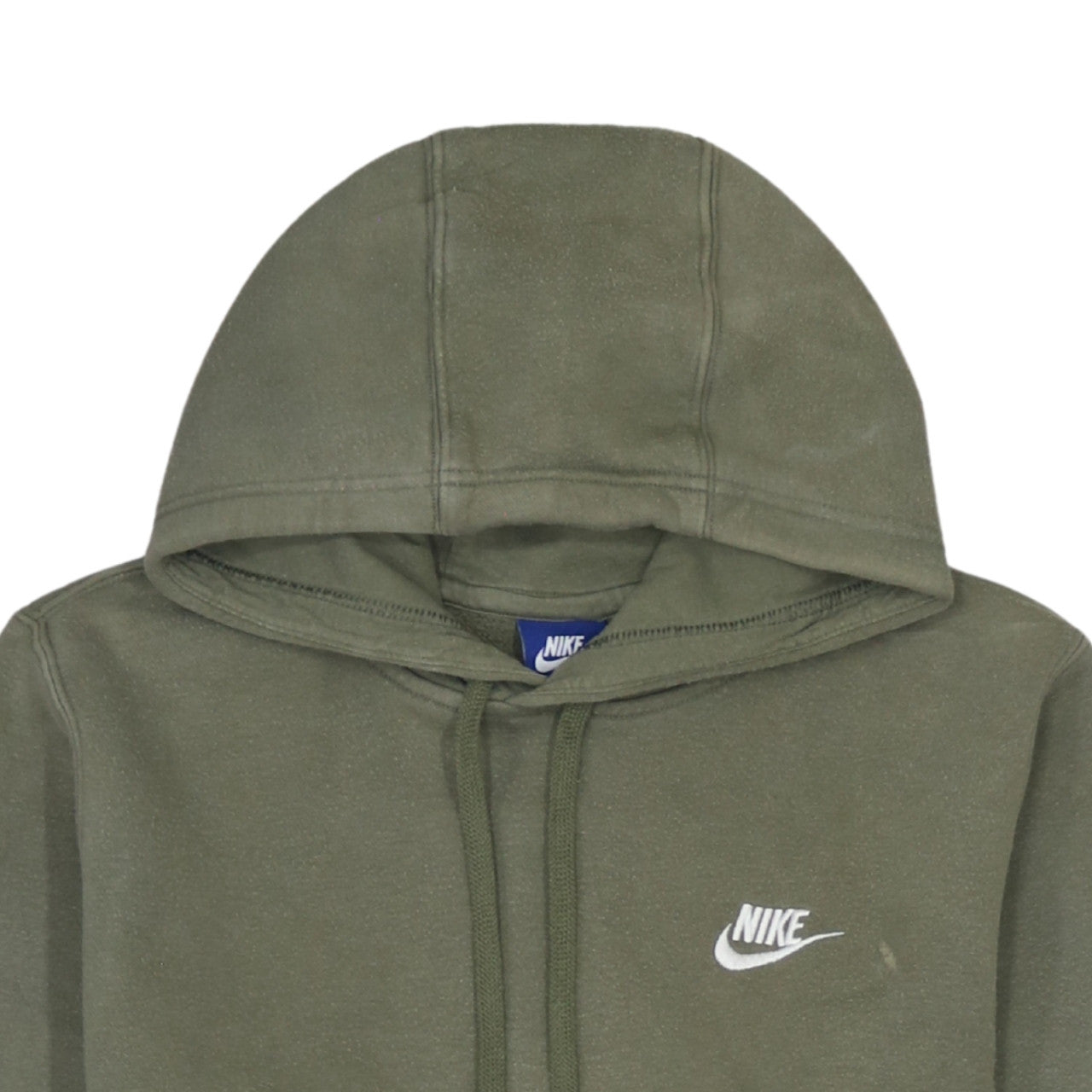 Nike Men's Green Pullover Hoodie Small Fleece Logo Sweatshirt