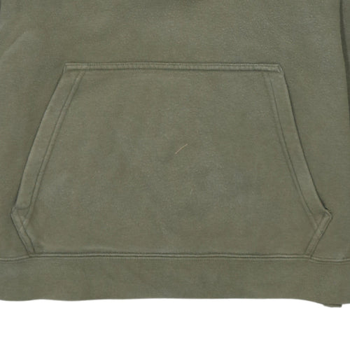 Nike Men's Green Pullover Hoodie Small Fleece Logo Sweatshirt