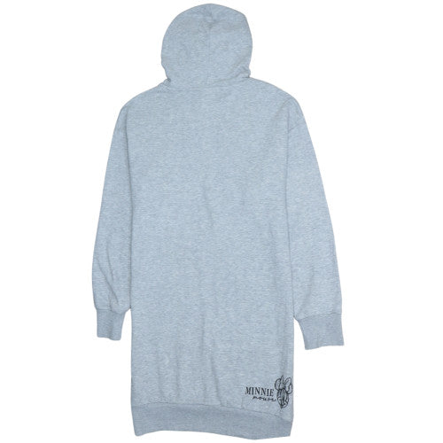 Disney Women Grey Hooded Minnie Mouse T-Shirt Dress S