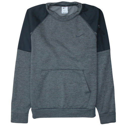 Nike Men's Grey Therma-Fit Pullover Sweatshirt Size S