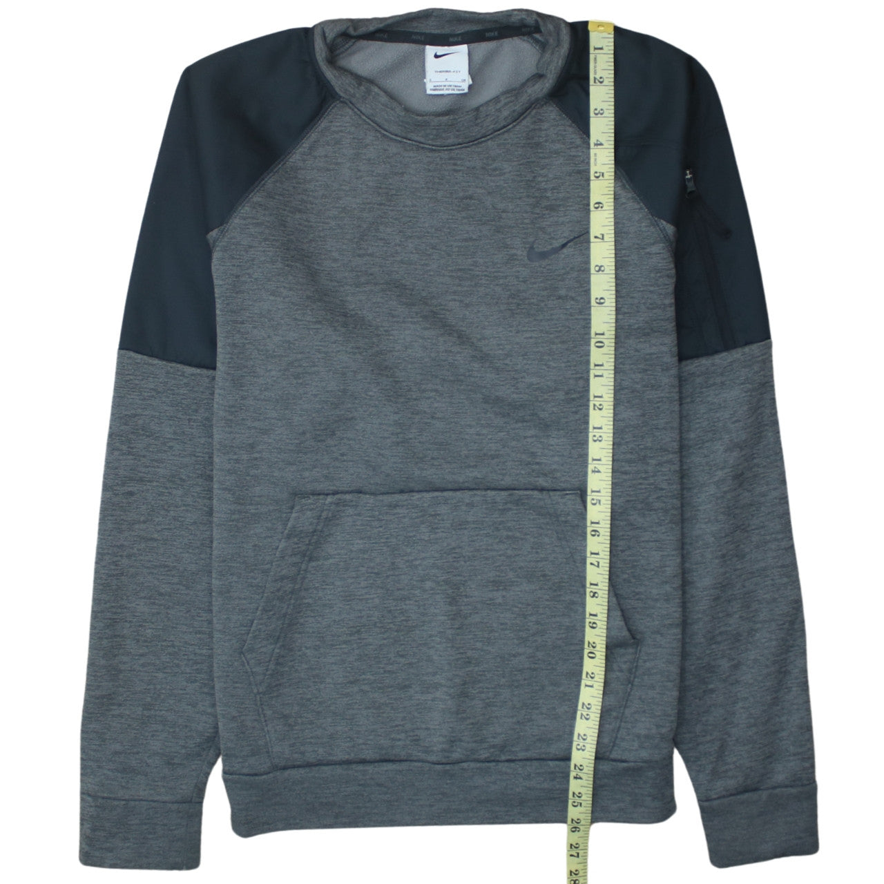 Nike Men's Grey Therma-Fit Pullover Sweatshirt Size S