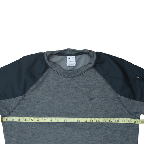 Nike Men's Grey Therma-Fit Pullover Sweatshirt Size S
