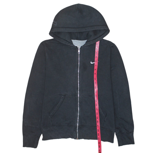 Nike Men's Black M Full Zip Hoodie Sweatshirt Cotton Blend