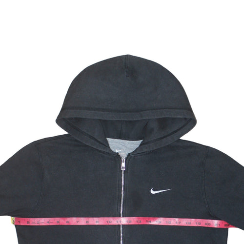 Nike Men's Black M Full Zip Hoodie Sweatshirt Cotton Blend