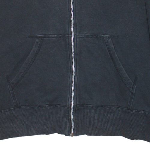 Nike Men's Black M Full Zip Hoodie Sweatshirt Cotton Blend