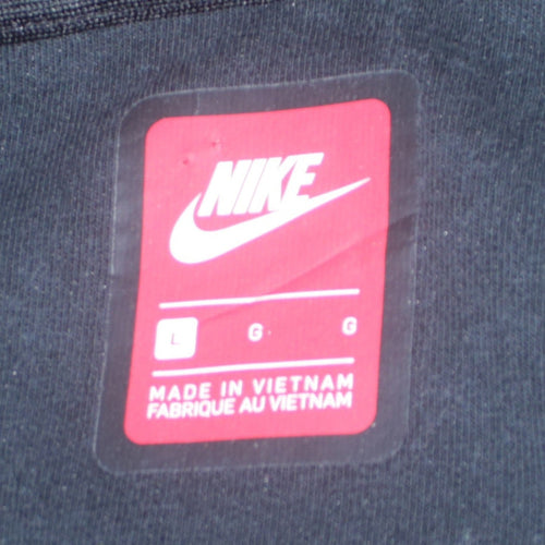 Nike Men's Black Full Zip Hoodie Size L Fleece Sportswear