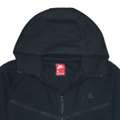 Nike Men's Black Full Zip Hoodie Size L Fleece Sportswear