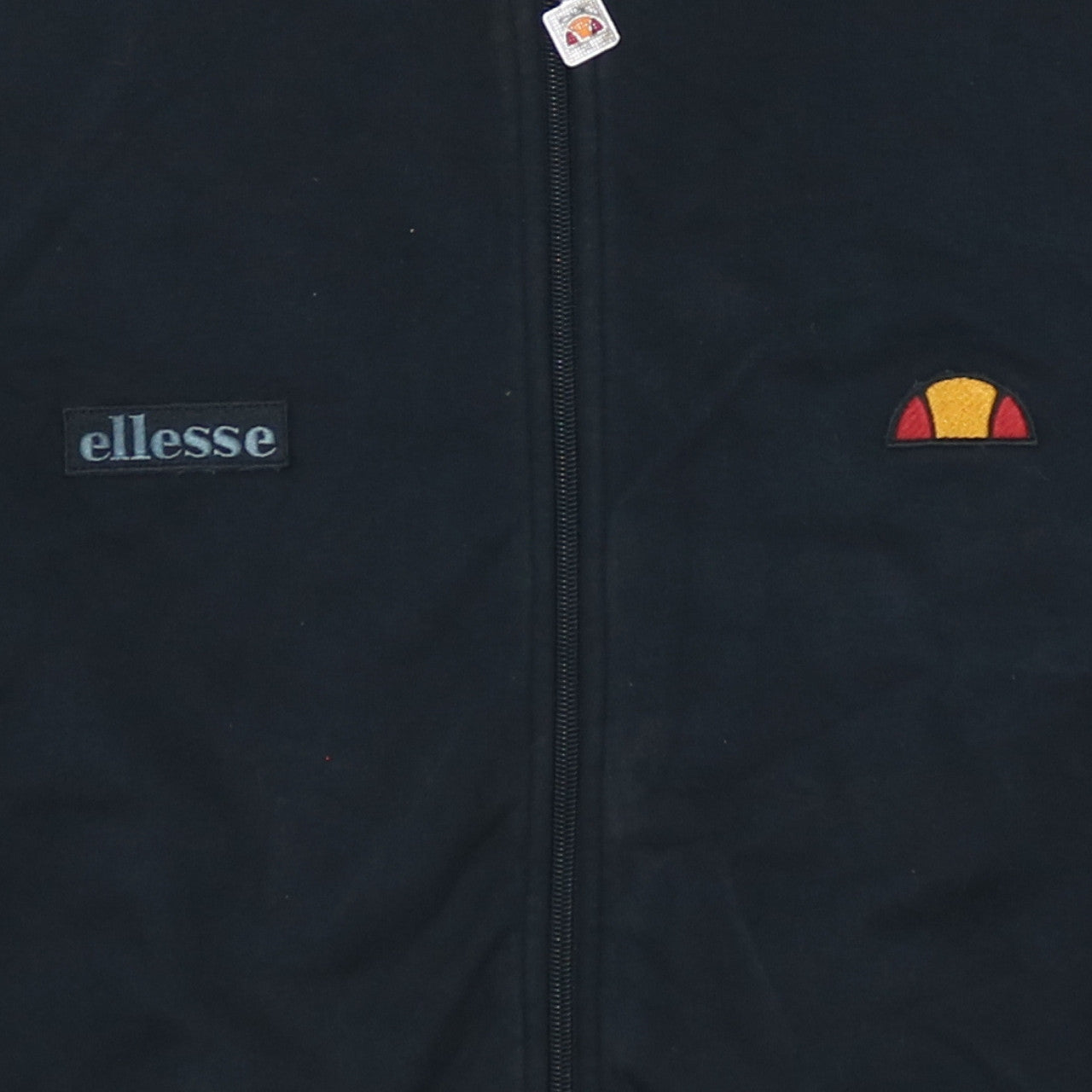 Ellesse Womens Black Full Zip Hoodie UK 14 Regular Fit Logo Sportswear
