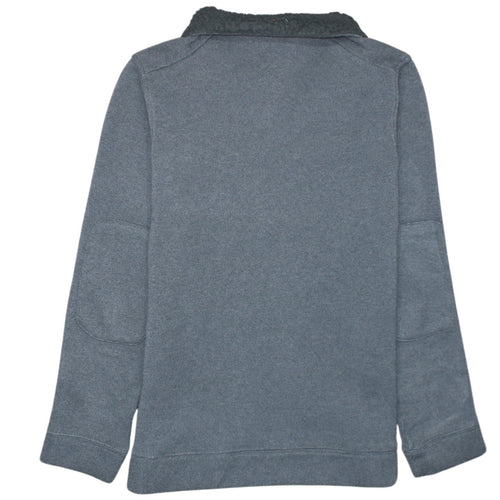 Columbia Men Grey 1/4 Zip Fleece Pullover Sweatshirt M Outdoor