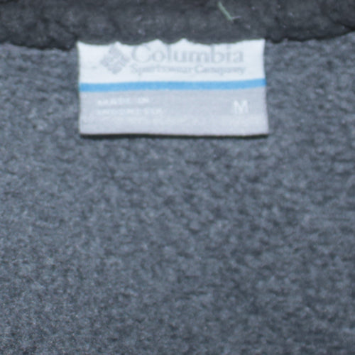 Columbia Men Grey 1/4 Zip Fleece Pullover Sweatshirt M Outdoor