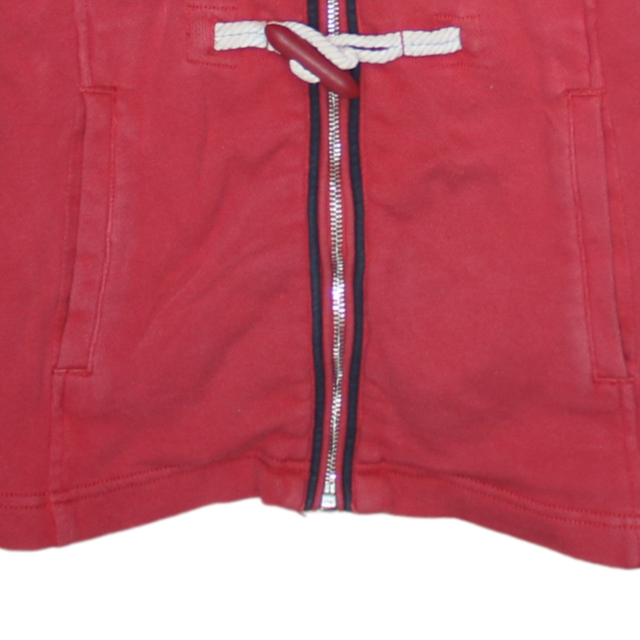Napapijri Women Red Full Zip Hoodie Jacket with Toggle Detail Size S