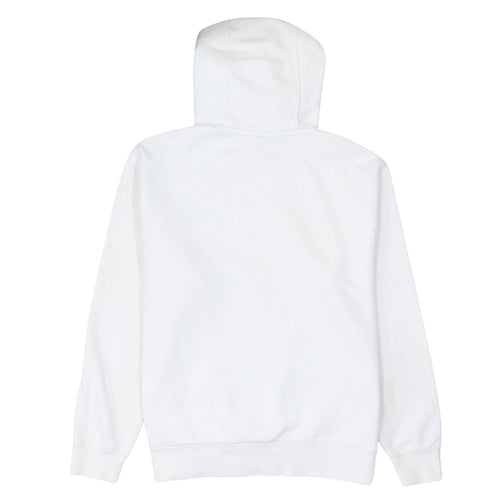 Nike Men's White Pullover Hoodie M Regular Fit Logo Fleece Sweatshirt