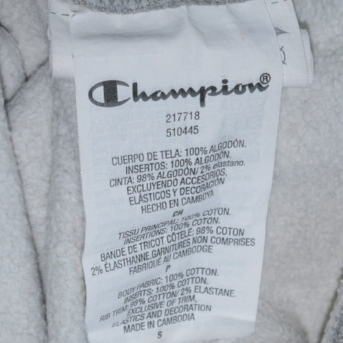 Champion Women’s Grey Small Pullover Hoodie Cotton Fleece