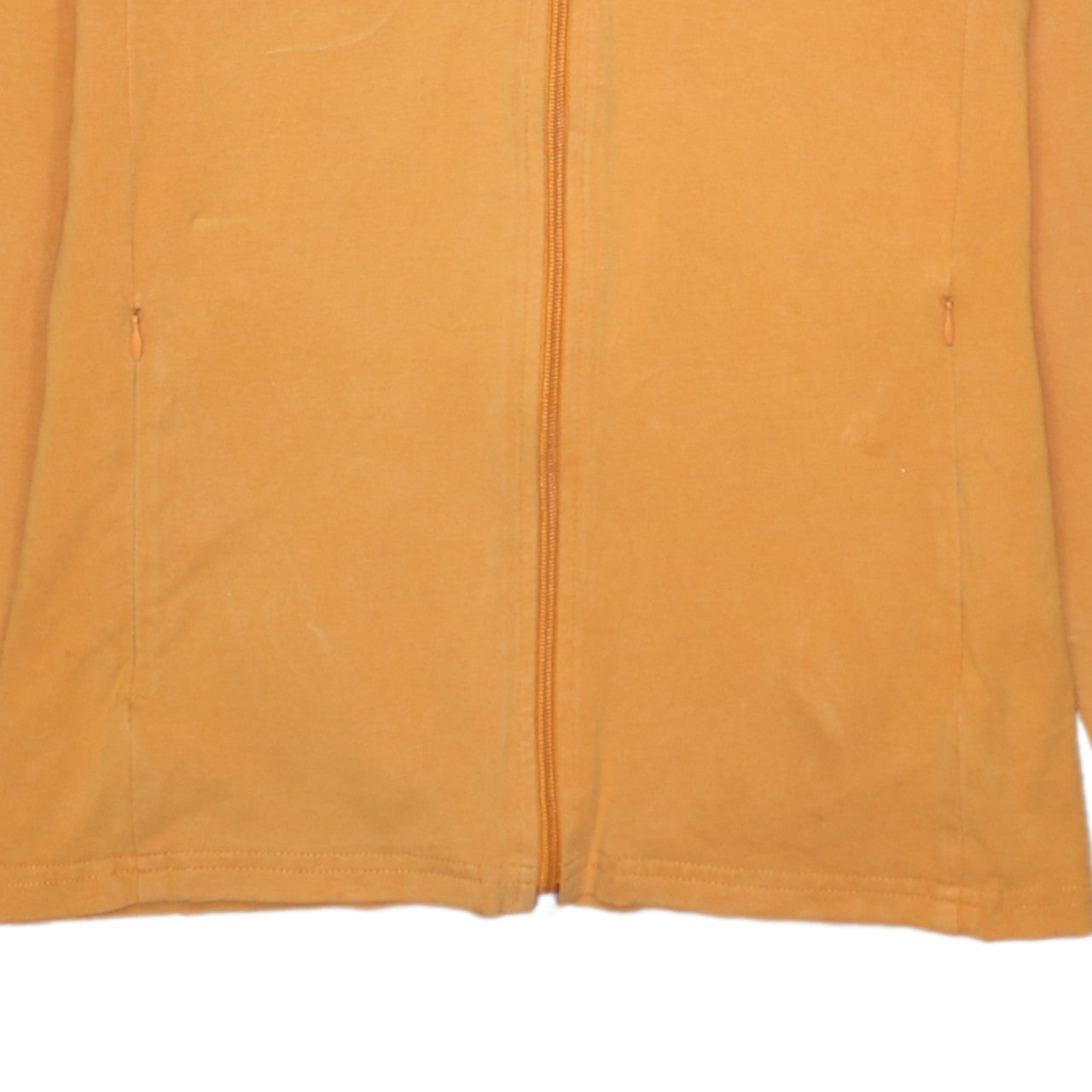 Reebok Women's Orange Full Zip Hoodie Size 14 Lined Casual Sportswear