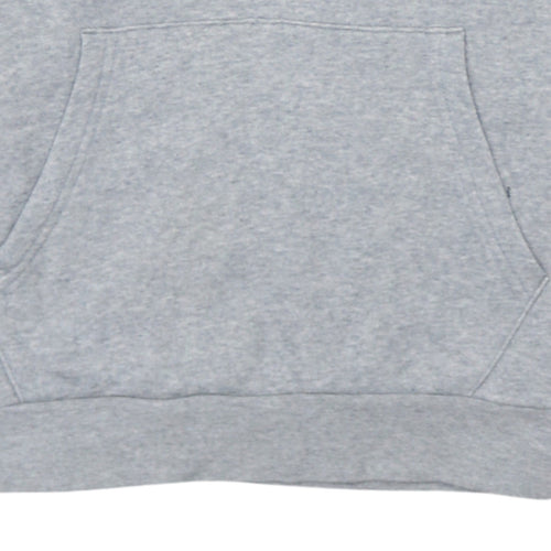 Champion Boys Grey Pullover Hoodie XL 13-14 Years Cotton Blend Logo Lined