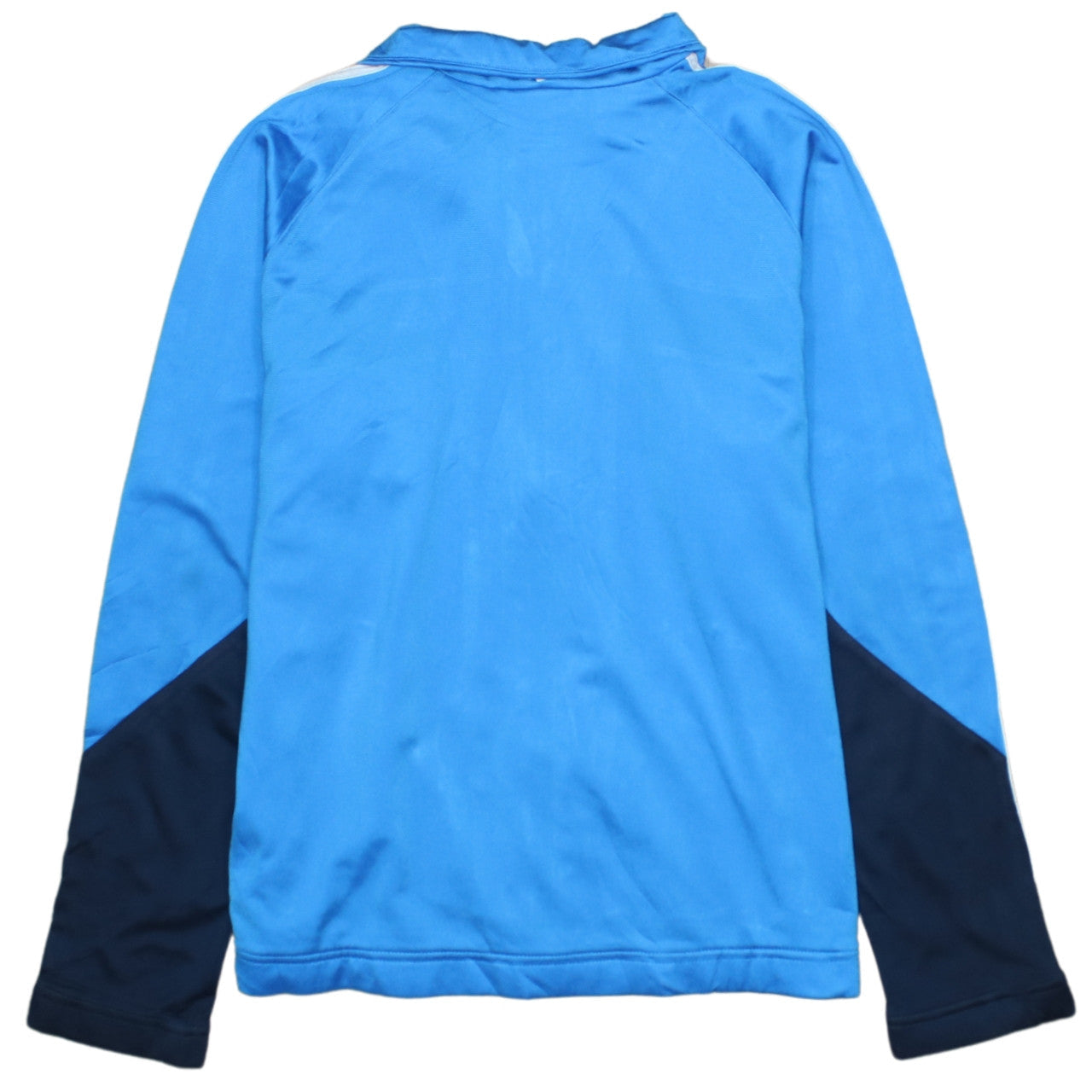 Adidas Boys Blue Full Zip Hoodie 14 Years Polyester Sports Jacket