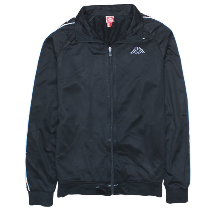 Kappa Men's Black Full Zip Track Sweatshirt Size M Polyester Sportswear