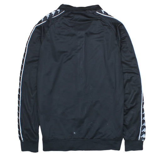 Kappa Men's Black Full Zip Track Sweatshirt Size M Polyester Sportswear