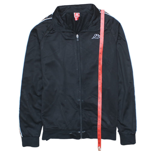 Kappa Men's Black Full Zip Track Sweatshirt Size M Polyester Sportswear
