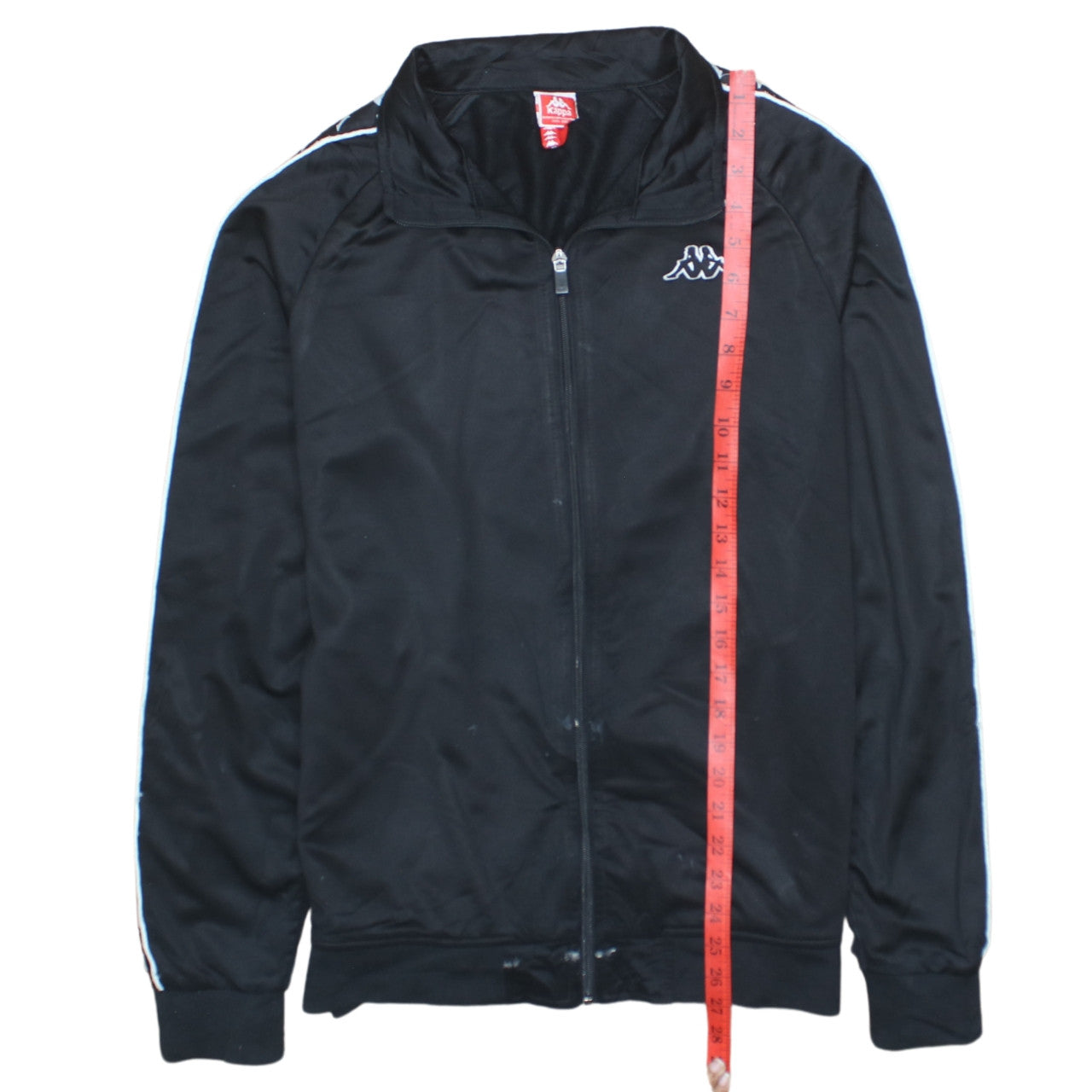 Kappa Men's Black Full Zip Track Sweatshirt Size M Polyester Sportswear
