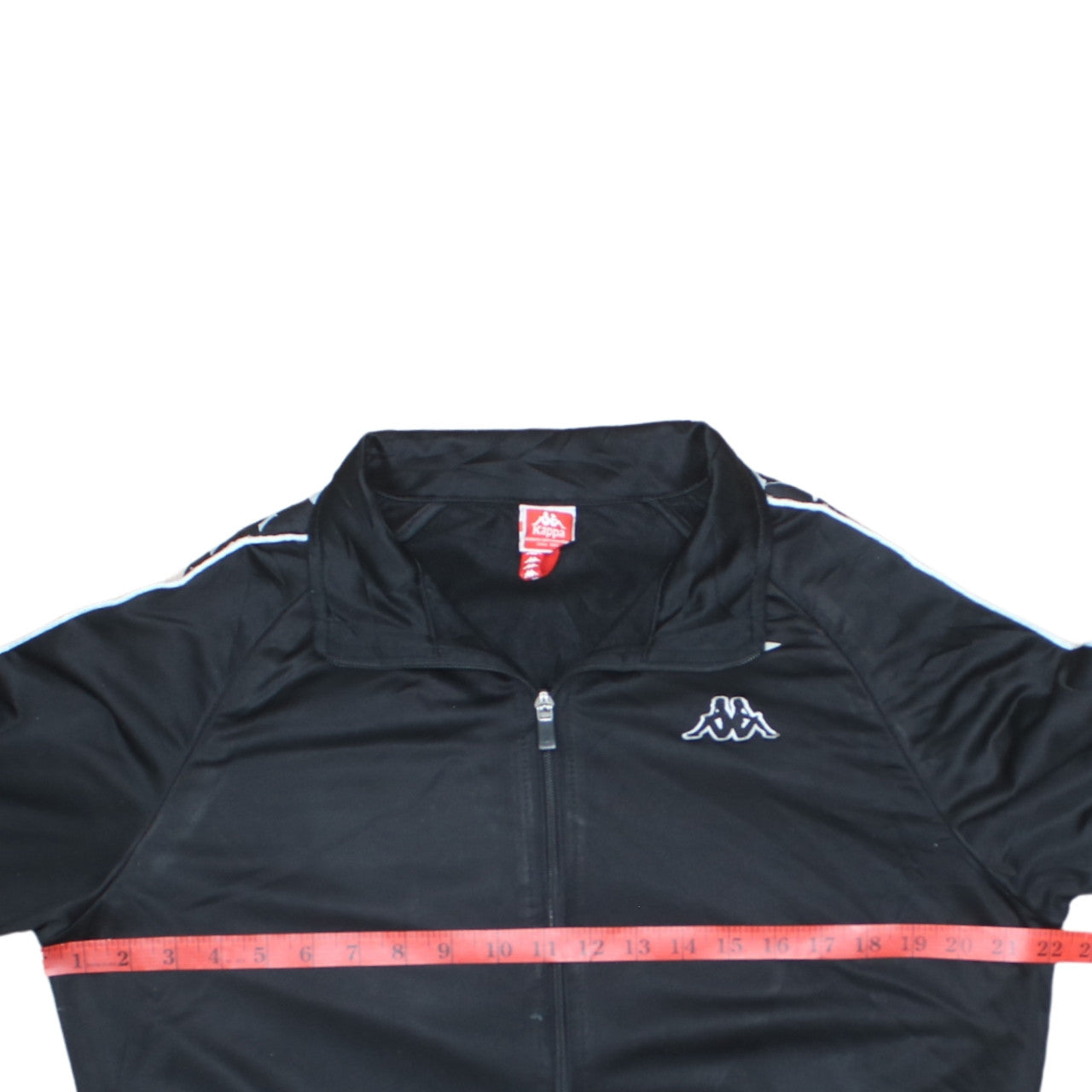 Kappa Men's Black Full Zip Track Sweatshirt Size M Polyester Sportswear