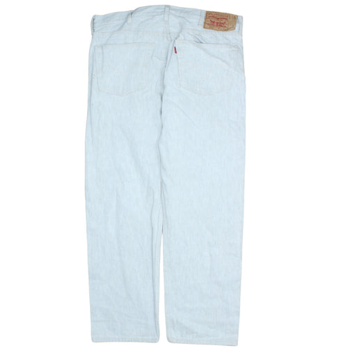 Levi's 501 Light Blue Men's 36W Straight Fit Denim Jeans