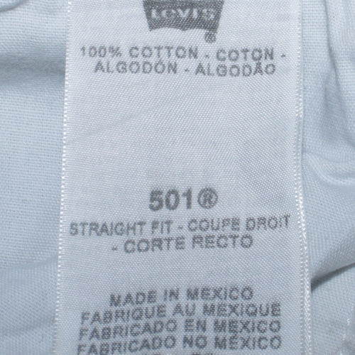 Levi's 501 Light Blue Men's 36W Straight Fit Denim Jeans