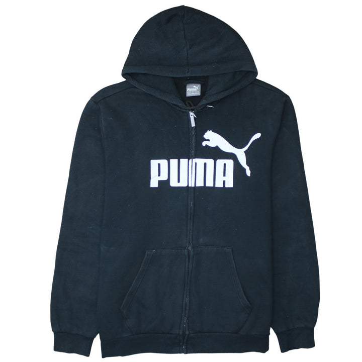 Puma Men’s Black XL Full Zip Hoodie with Logo