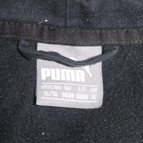 Puma Men’s Black XL Full Zip Hoodie with Logo
