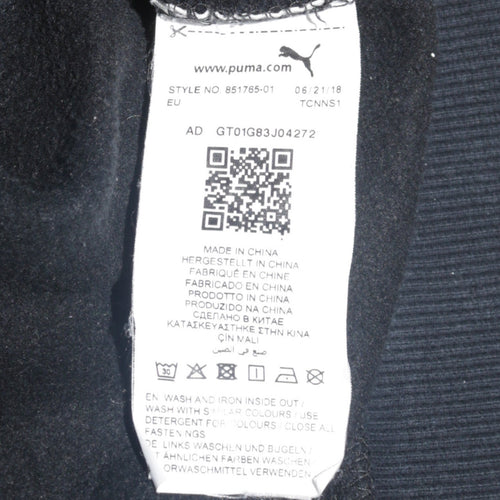 Puma Men’s Black XL Full Zip Hoodie with Logo