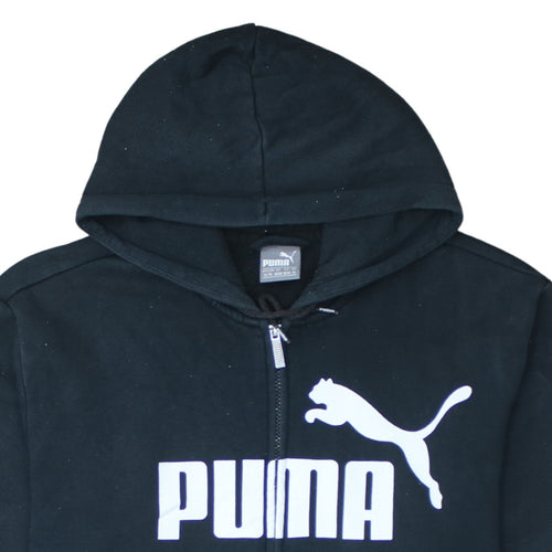 Puma Men’s Black XL Full Zip Hoodie with Logo
