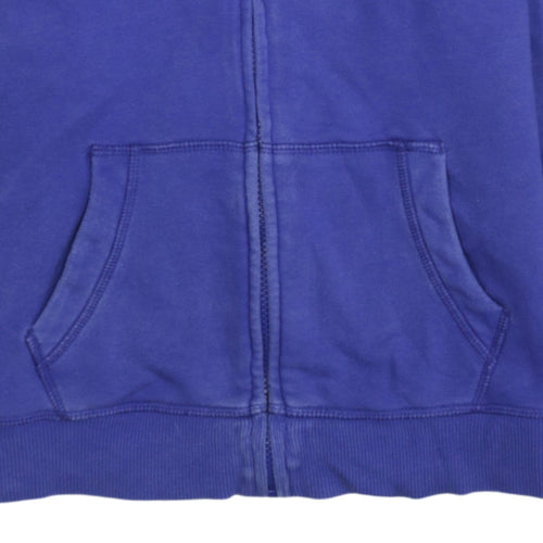 Puma Womens Blue Full Zip Hoodie UK 10 Classic Fit Logo Sportswear